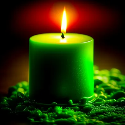 зеленая свеча