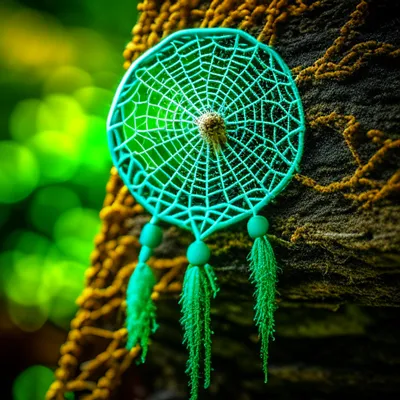 зеленый паук
